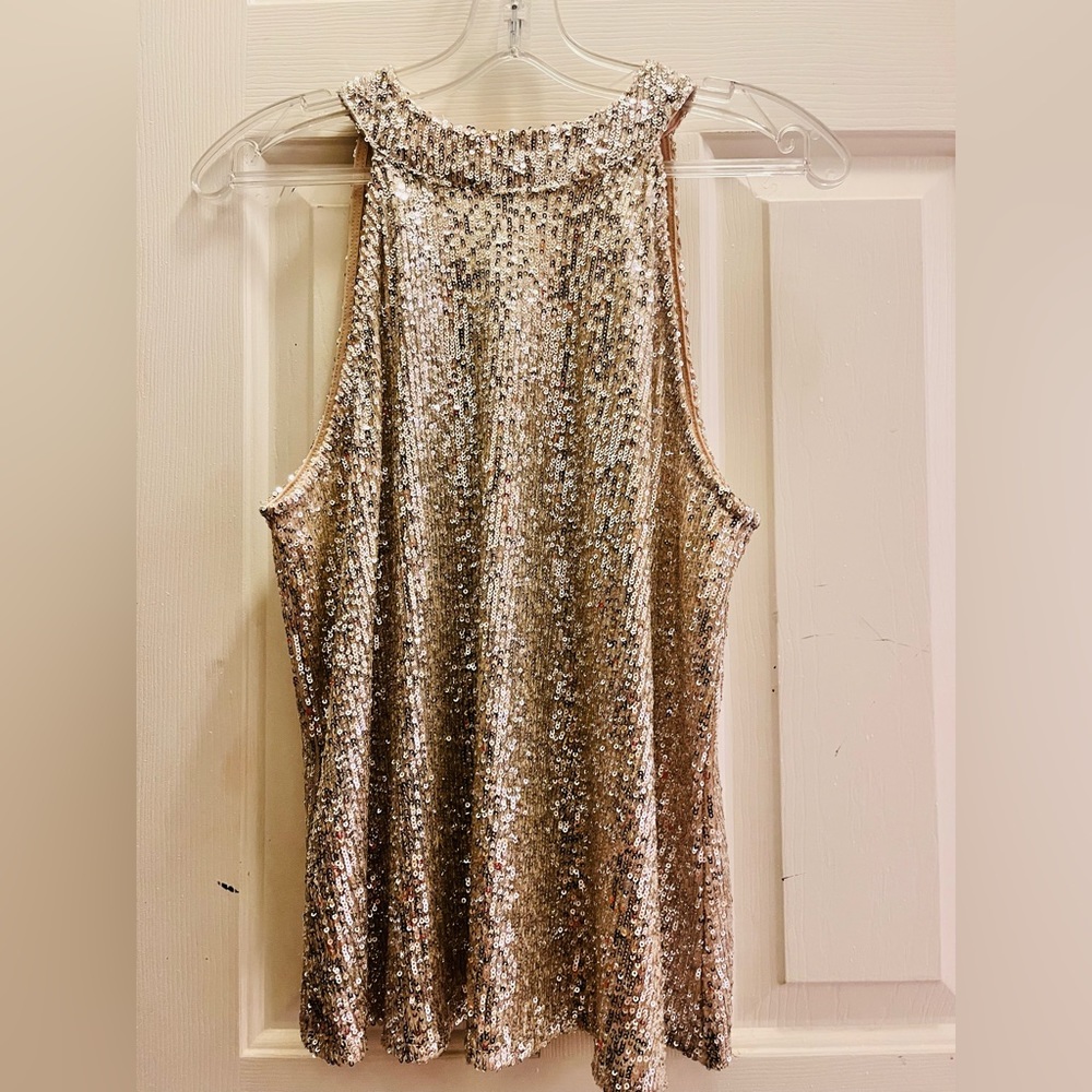 Sequence halter shirt